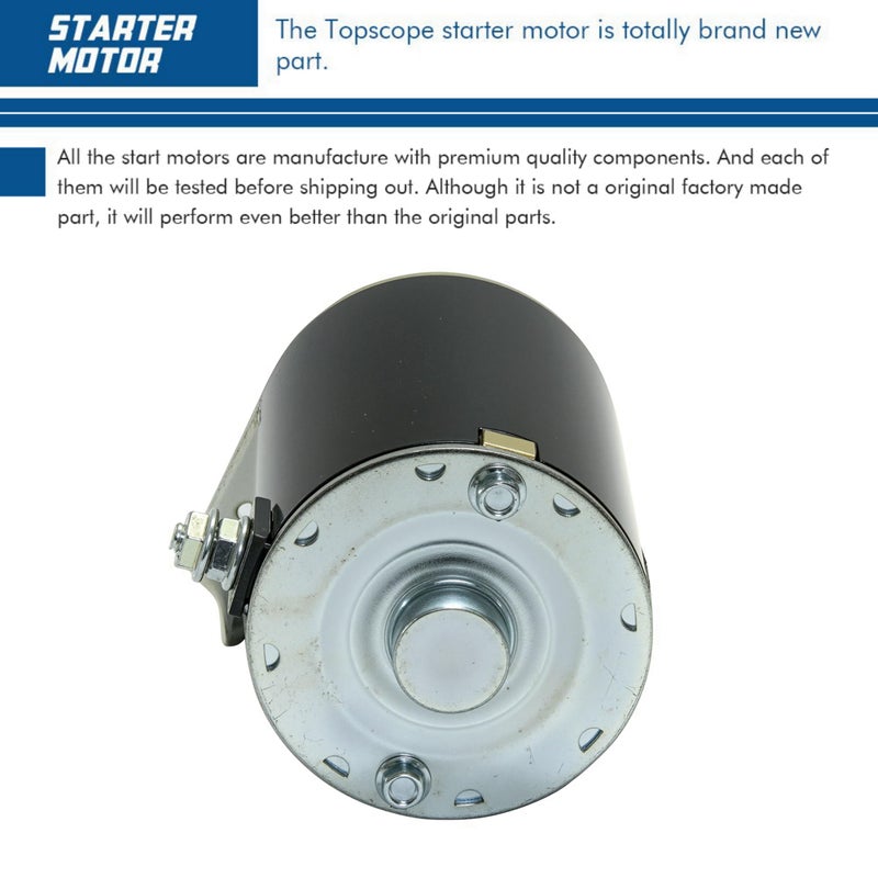 TOPSCOPE Starter Motor Replaces 1972-2002 7HP-18HP Engines with OE Part # 390838 391423 392749 394805 491766 497594 497595 693054 B&S Starter Replacement with 16 Teeth - Image 4